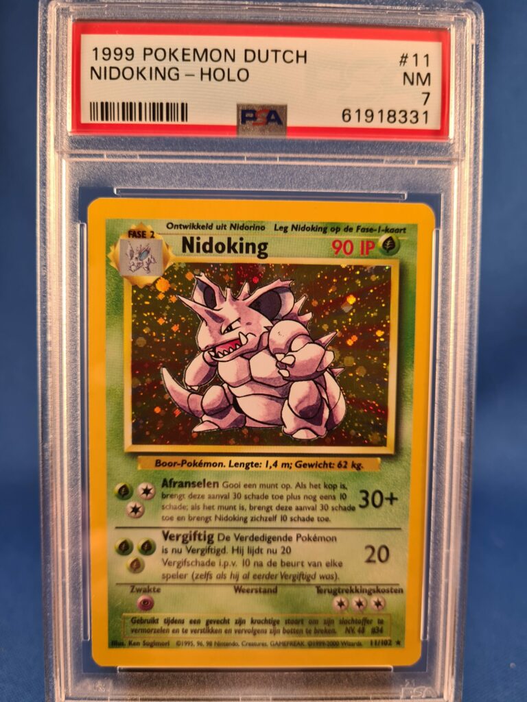 Pokemon hotsell Base Set Nidoking PSA 7 Holo