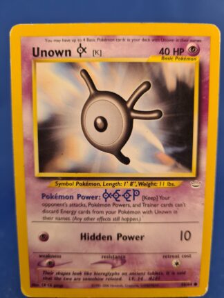 Unown [K] 58/64 - Neo Revelation