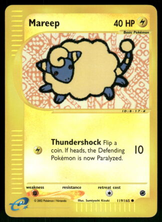 Mareep 119/165 - Expedition Base Set (Reverse Holo)