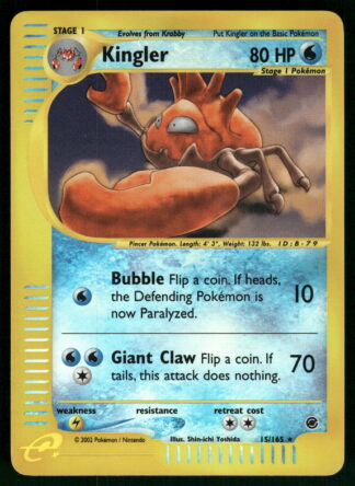 Kingler 50/165 - Expedition Base Set (Reverse Holo)