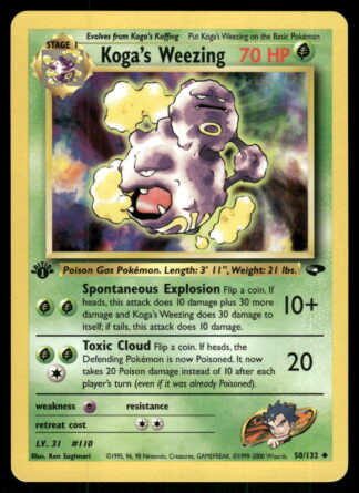 Koga's Weezing 50/132 - Gym Challenge (1st edition)
