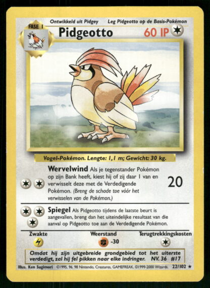 Pidgeotto 22/102 - Base (EX) (NL)