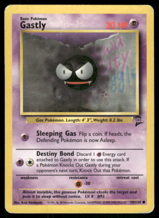 Gastly 75/130 - Base Set 2 (Good)