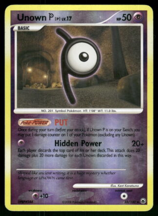 Unown [P] 33/100 - Majestic Dawn (Reverse Holo)
