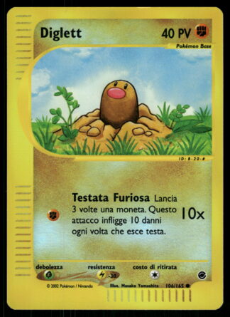 Diglett 106/165 - Expedition Base Set (IT) (Reverse Holo) (EX)