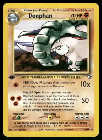Donphan 21/111 - Neo Genesis (NM)