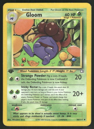 Gloom 36/111 - Neo Genesis (1st edition) (NM)
