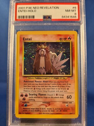 Entei 6/64 - Neo Revelation (PSA 8)