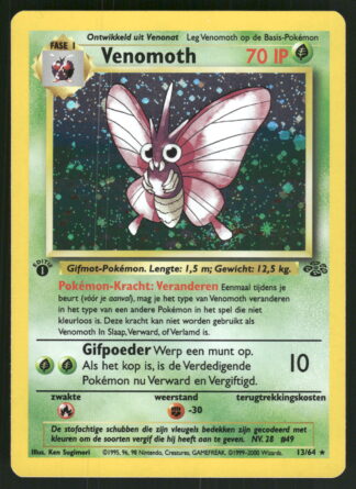 Venomoth 13/64 - Jungle (1st edition) (NL) (NM)