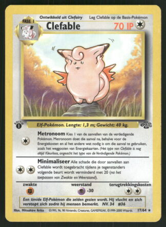 Clefable 17/64 - Jungle (1st edition) (NL) (NM)