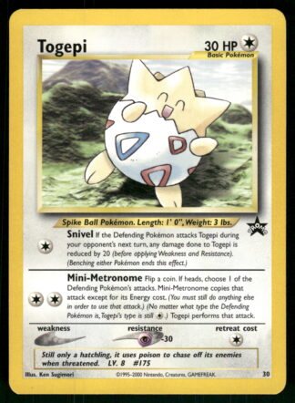 Togepi 30/53 - Wizards Black Star Promos (NM)