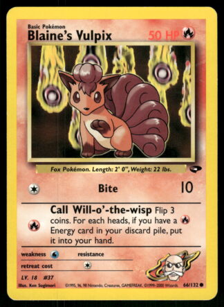 Blaine's Vulpix 66/132 - Gym Challenge (NM)