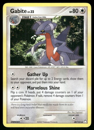 Gabite 48/123 - Mysterious Treasures (NM)