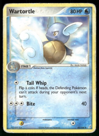 Wartortle 43/100 - Crystal Guardians (Fair)