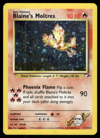 Blaine's Moltres 1/132 - Gym Heroes (NM)