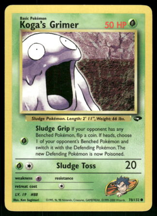 Koga's Grimer 78/132 - Gym Challenge (NM)